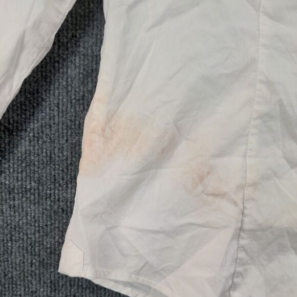 Marlboro Classics Pearl Snap Shirt Mens M Long Sleeve White Chest Pockets - Picture 5 of 13